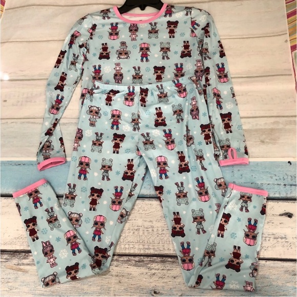 LOL Surprise Girls Pajama Set Cuddl Duds Climate Right Size Large - Picture 3 of 10